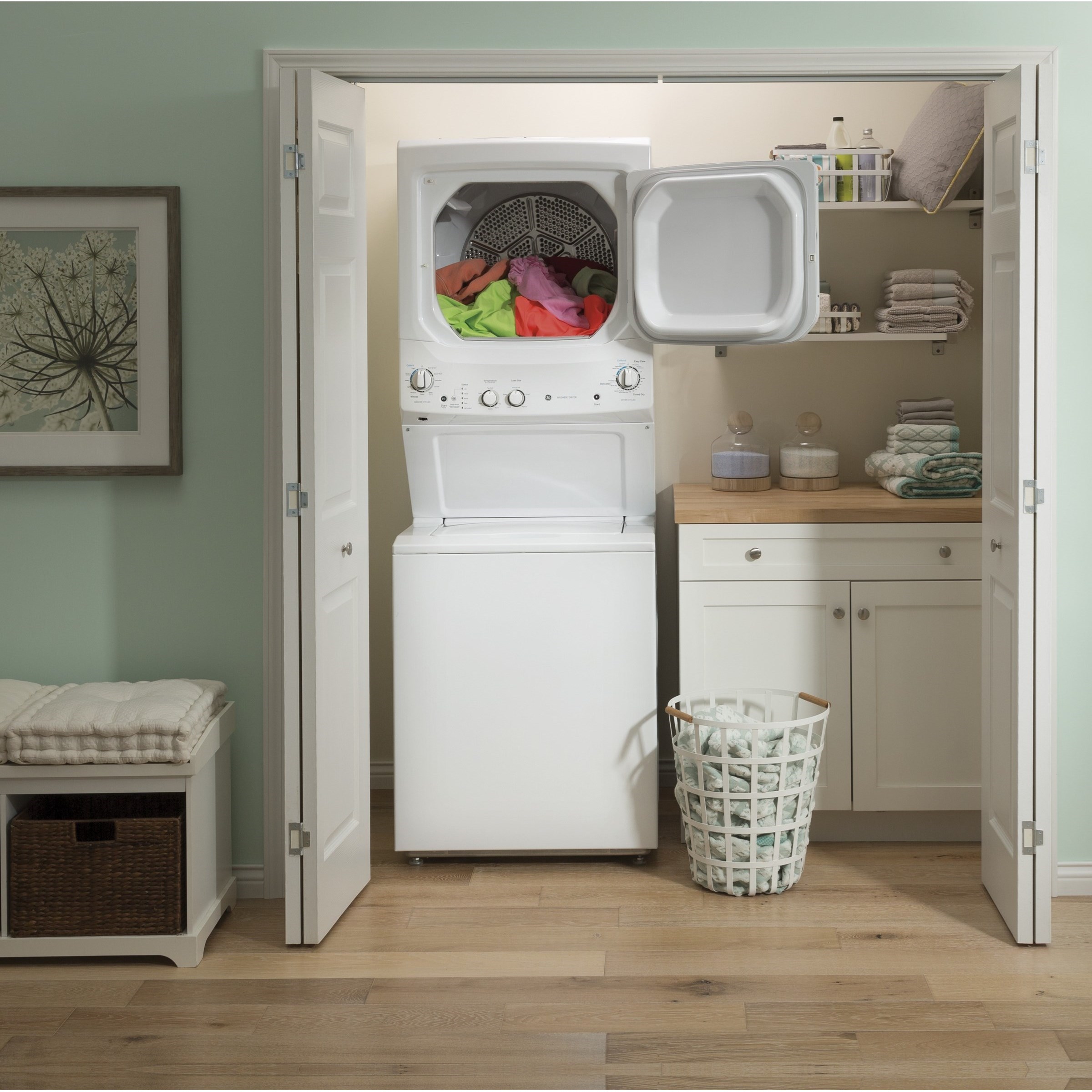 GE Appliances Unitized Spacemaker® 3.8 cu. ft. Capacity Washer with